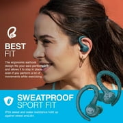 JLab Go Air Sport Bluetooth Earbuds, True Wireless with Charging Case, Teal