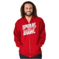 thumbnail image 5 of Sprawl and Brawl Muay Thai Fight Zip Up Hoodie Men's Women's Brisco Brands X, 5 of 6