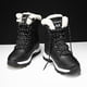 thumbnail image 4 of Botas de tobillo para mujer, botas de nieve suaves, botas con cordones, botas de nieve cálidas y acogedoras para invierno, 4 of 9