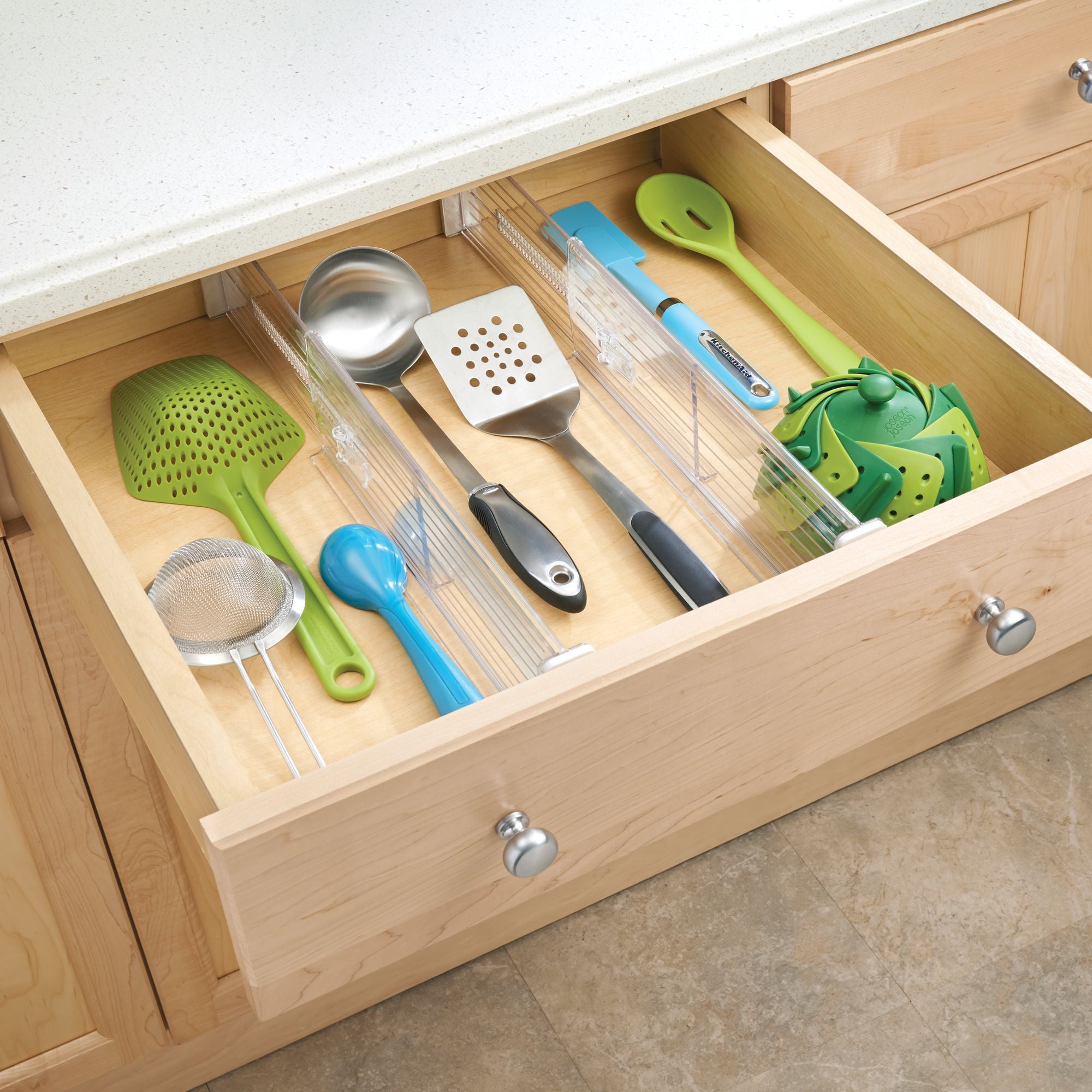 iDesign Linus Adjustable Deep Drawer Dividers