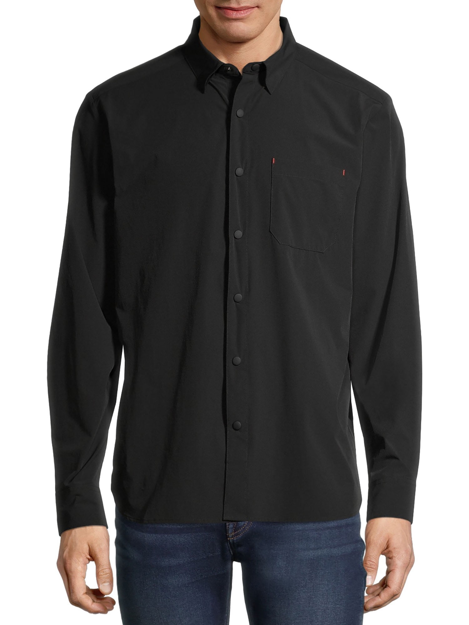 X-Future Mens Slim Fit Long Sleeve Print Big & Tall Tops Button Up Shirt