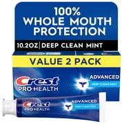 (6 pack) Crest Pro-Health Advanced Deep Clean Mint Toothpaste, 5.1 oz, 2 Pack