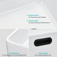 thumbnail image 4 of Aquaterior 20" Rectangle Bathroom Vessel Sink White Procelain Above Counter Ceramic Basin, 4 of 11
