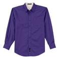 thumbnail image 5 of Men's Tall Long Sleeve Easy Care Shirt Purple 2X-Large Tall, 5 of 6