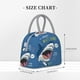 thumbnail image 2 of Fotbe Great White Shark Bolsa de Almuerzo con Estampado, Lonchera Aislada, Contenedor de Comida Reutilizable Tipo Cooler a Prueba de Fugas, 2 of 6