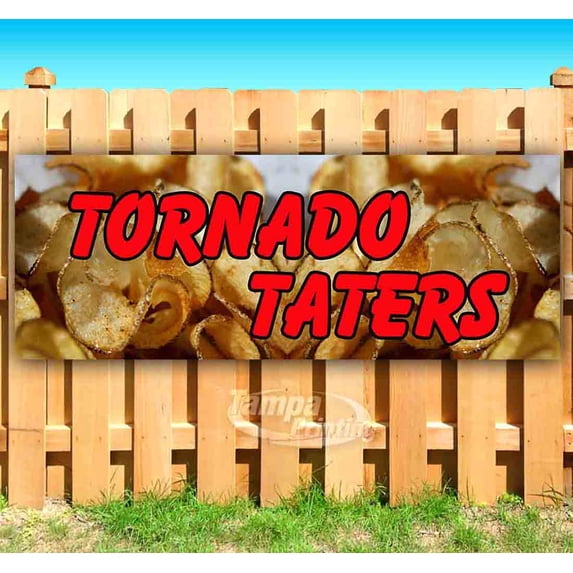 Taters 13 oz Vinyl Banner With Metal Grommets