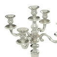 thumbnail image 5 of DecMode 5 Holder Silver Aluminum Metal Scroll Tall Candelabra, 5 of 14