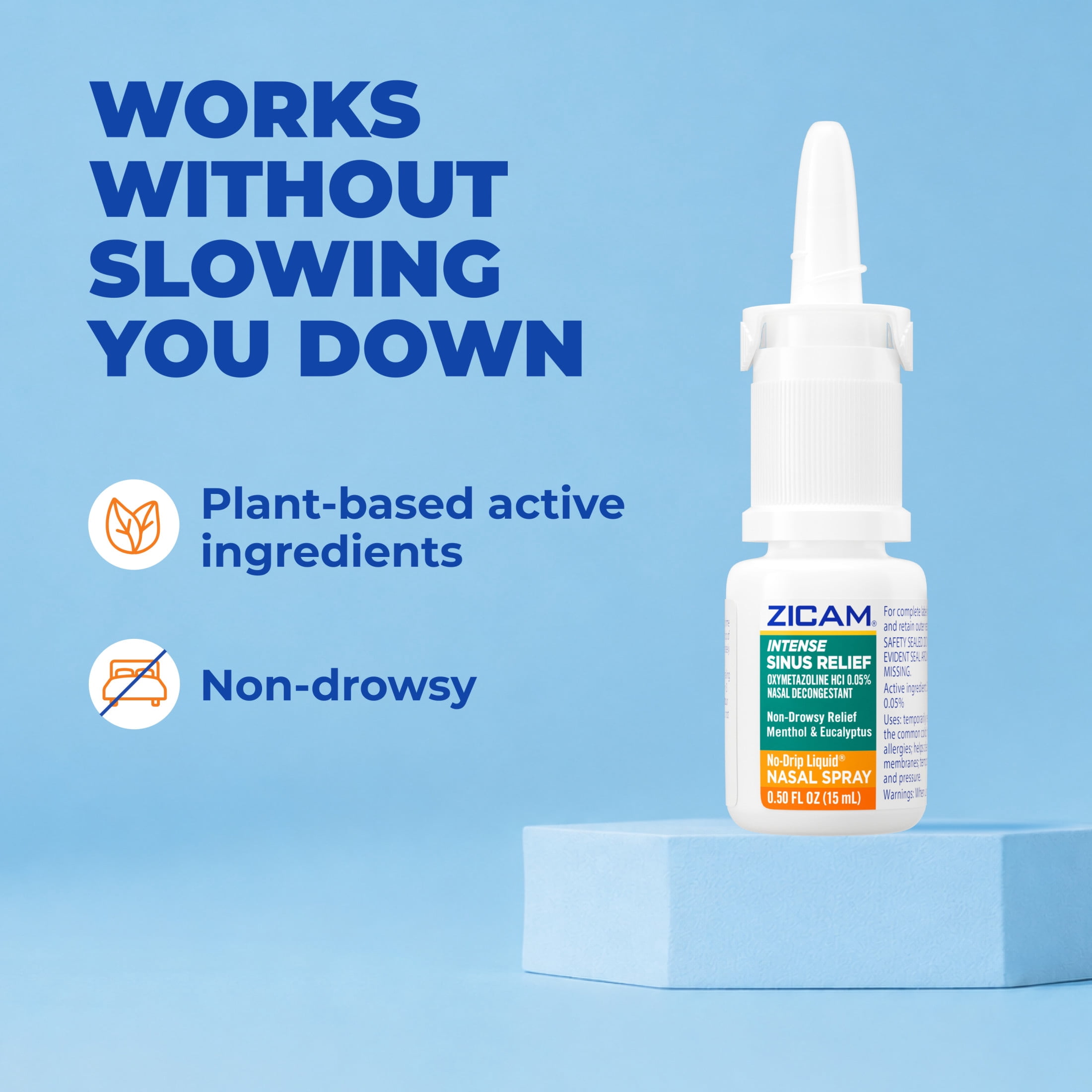 Intense Sinus Relief No-Drip Liquid Nasal Spray With Cooling