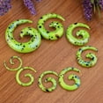 thumbnail image 2 of Tapones de túnel Zulema Acrílico Caracol Orejeras Kit De Estiramiento Verde, 2 of 8