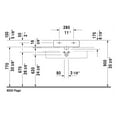 thumbnail image 3 of Duravit 045450-1Hole Vero 20" Ceramic Vanity Top - White with WonderGliss / Ground, 3 of 3