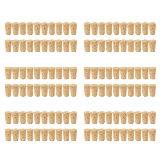 120 Pcs / Lote Tapones de Madera Natural Tapones de Vino Tapón de la Botella de Madera Tapones de Botella de Vino Tipo Cono Tapón de Sellado Tapones de Cerveza Tapones de Botella