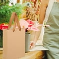 thumbnail image 3 of Raindrops Kraft Paper Flower Wrapping Bags Yellow Paper 10Pcs, 3 of 8