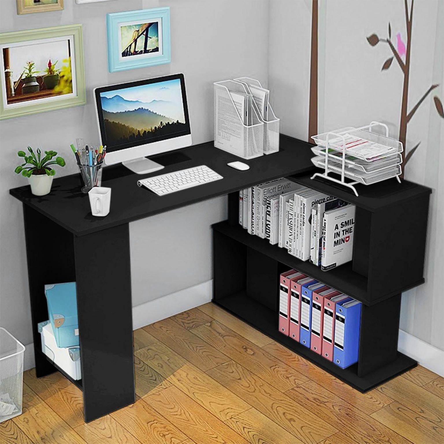 Floenr Laptop Computer Desk Home Office Desk with 2 Drawer Writing Table Wood Executive Desk Student Desk with File Drawer Modern Simple Study Workstation PC Laptop Table Small Space 