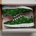 thumbnail image 3 of St Patricks Day Shoes for Women Breathable Running Sneakers Men Green Four Leaf Clover Shoes for Irish Festival Gift White Size 7, 3 of 5