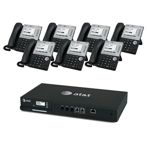 AT&T SB35010 + (7) SB35031 Syn248 Business Phone System w/ 4 Line