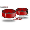 thumbnail image 2 of Skin Wrap Decal Set 2 Pack for Amazon Echo Dot 2 - Solids Collection Red (2nd Generation ONLY - Echo NOT INCLUDED), 2 of 3