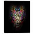 thumbnail image 2 of Tête de Tigre Féroce sur Fond Noir - Impression sur Toile d'Animal, 2 of 3