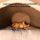 thumbnail image 5 of Winter Pet Cat Bed Foldable Dog House Dog Villa Sleep Kennel Removable Nest Warm Enclosed Cave Sofa Big Dog Kennel Pet Supplies ShopWise Round, 5 of 8