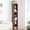 Brown, variant on YQ JENMW 6-Tier Tall Narrow Bookshelf,Slim Storage Organizer Shelf,Freestanding Display Storage Shelf for Living Room,Bedroom,Home Office,White