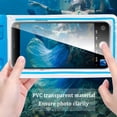 thumbnail image 3 of OAZOUF 2 Pack IPX8 PVC Waterproof Phone Pouch Bag with Fluorescent Detachable Lanyard for iPhone Android, 3 of 9