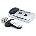 thumbnail image 3 of Krator Chrome Brake Pedal Pad Cover Black NonSlip Rubber Compatible with Harley Davidson FLST Models 1986-2014, 3 of 5