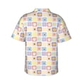 thumbnail image 3 of Daiia Cat And Rabbit Hawaiian Shirt for Men Gentle Cotton Regular Short Sleeve Casual-Small, 3 of 9