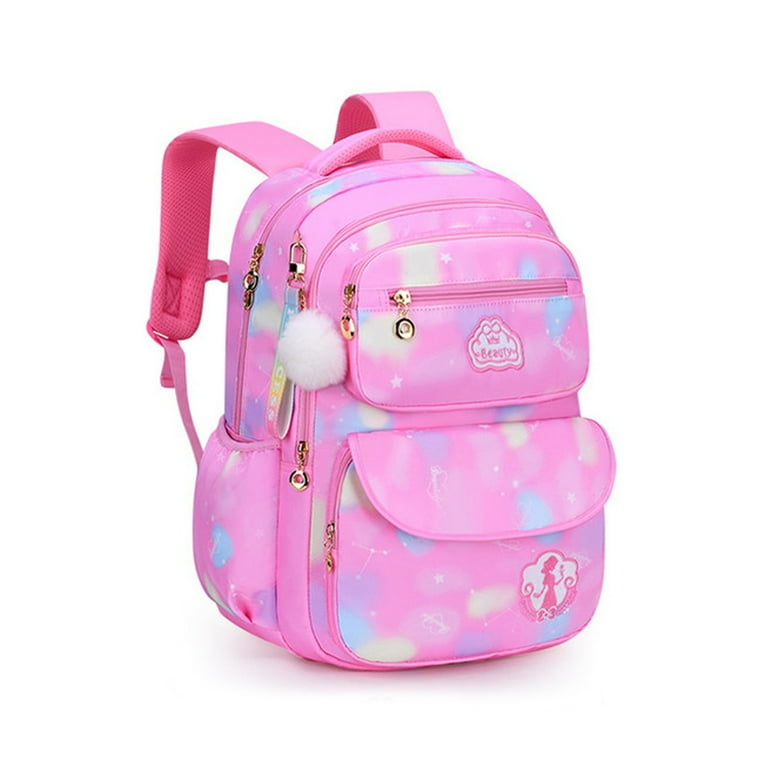 Girls Primary School Bags Cute Backpacks Schoolbags Kids for Girls Student Kindergarten S Pink