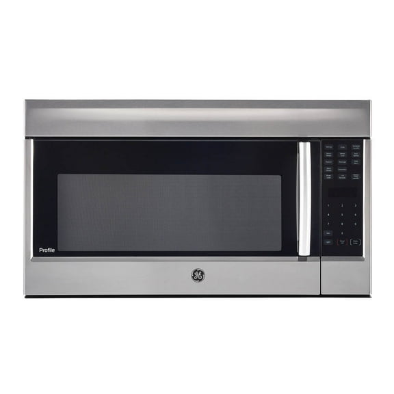 GE Profile Four à Micro-Ondes de 1,8 Pi3 au-Dessus de la Cuisinière en Acier Inoxydable -PVM1899SJC