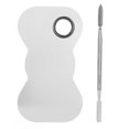thumbnail image 3 of Stainless Steel Makeup Palette, Cosmetic Mixing Palette Tool Shiny Professional Portable  For Home, 3 of 8