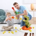 thumbnail image 6 of JoyStone Moveable Dinosaur Shooting Game Toy for Kids, Shooting Target with 2 Pump Blasters, 36 Foam Balls and LCD Score Record, 6 of 10