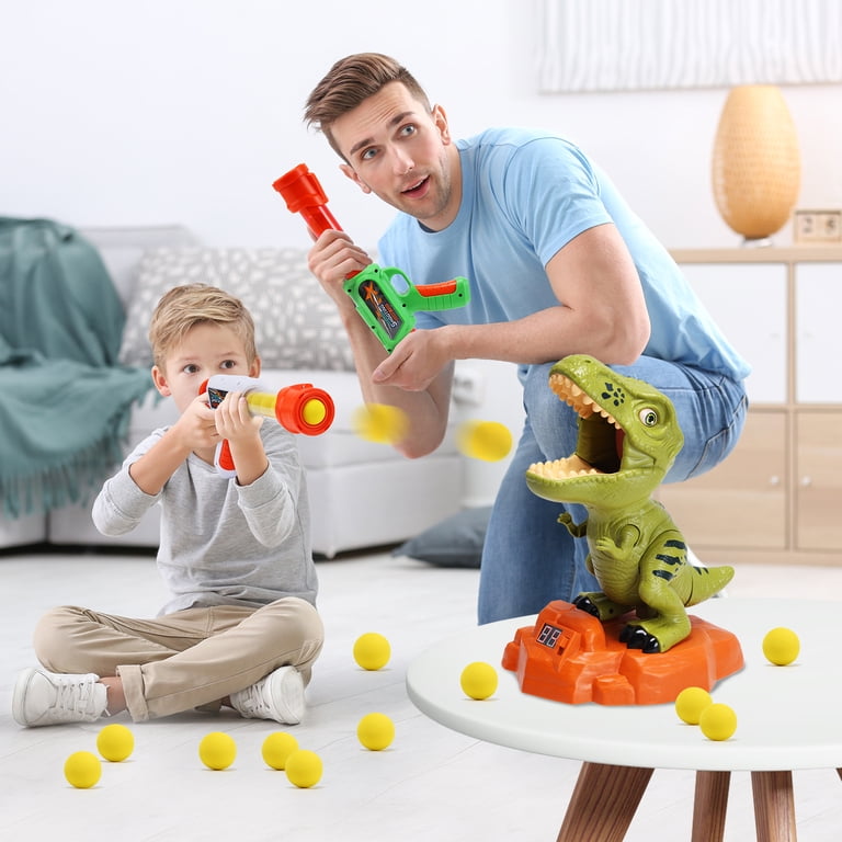 JoyStone Dinosaur Shooting Game with 2 Blasters, 36 Foam Balls photo 5
