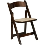 Flash Furniture Hercules Series Adult Size Beechwood Folding Event Chairs, Set of 4, Fruitwood