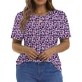 thumbnail image 5 of Fantaslook Blouses for Women Pleated Short Sleeve Tunic Tops Dressy Casual Summer Shirts, 5 of 9