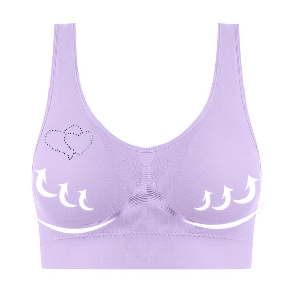 Women's Wireless Sleep Bra Seamless Nursing Comfort, Removable Padding Breathable U-Back Support for Everyday Wear