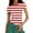 Red, variant on Striped Shirt Women Short Sleeve, Crewneck T-Shirts for Woman Stripes, Fitted Ribbed Tee Stretchy