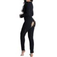 thumbnail image 4 of Women's Open-Back Butt Jumpsuit - Stylish Sleepwear Loungewear 26s, 4 of 4