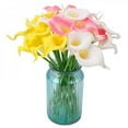 thumbnail image 2 of EIMELI  [Big Clear!]20 PCS Calla Lily Simulation Flower Bridal Wedding Bouquet Real Touch Artificial Flowers Home Decoration Photography Props, 2 of 6