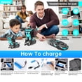 thumbnail image 7 of Remote Control Car, Transform Robot RC Car for Kids, 2.4Ghz 1:12 Scale Model Racing Car with One-Button Deformation, 360°Drifting, Transforming Robot Car Toy Gift for Boys and Girls, 7 of 7