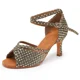 thumbnail image 1 of XIHAHA, zapatos de baile latino con diamantes de imitación de alta calidad para mujer, zapatos de salón de Tango, tacones de mujer, sandalias de suela blanda para mujer, zapatos de boda, 1 of 5