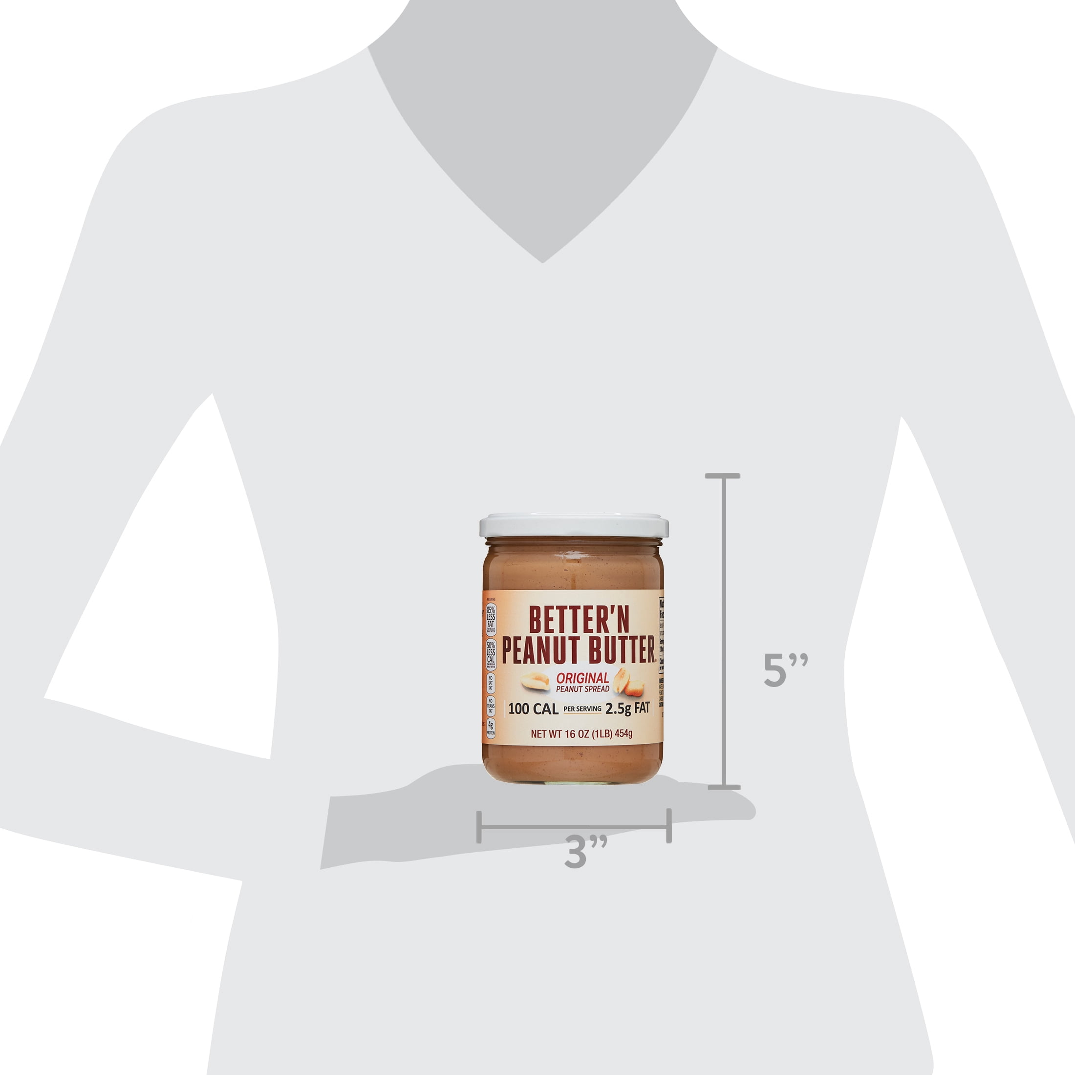 Better'n Peanut Butter Original - 100 Calories, Lower Fat - 16 oz