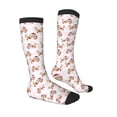 thumbnail image 3 of Fotbe Dachshund Dog Puppy print Women's Men's Novelty Crew Socks Cotton Socks Knee High Socks for Walking,Running,Nurses,Pregnancy, 3 of 9