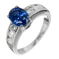 thumbnail image 2 of HeartsAndYou 2.07ct Natural Blue Sapphire & Diamond Ring Accent 100% 14k SOLID White Gold, 2 of 9