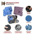thumbnail image 6 of ELW Leather Scraps 2-3 oz .8-1.2 mmColor: Black - 25 LBS Genuine Cowhide Full Grain Leather Remnants for Crafts, Leather Material Supplies, Pieces, Upholstery, Garments, Furniture, Accessories, 6 of 7