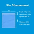 thumbnail image 2 of 2" x 2" Clear Small Baggies 2 Mil 100pcs Resealable Mini Zip Plastic Bags for Jewelry Parts, 2 of 5