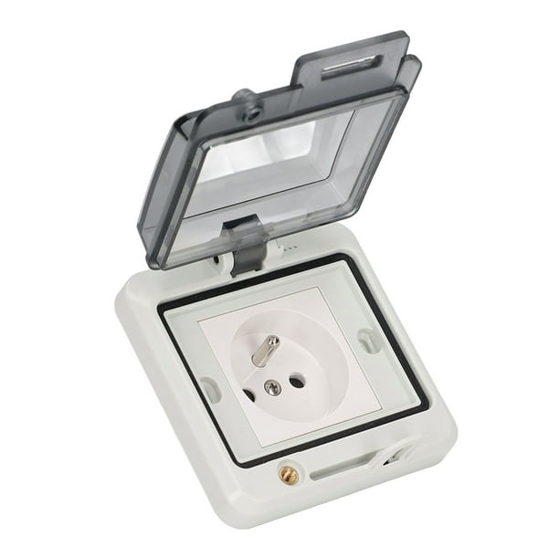 Toma de corriente impermeable, caja de enchufe impermeable para exteriores, caja de enchufe impermeable para jardín, caja de enchufe impermeable para exteriores, materiales de primera calidad