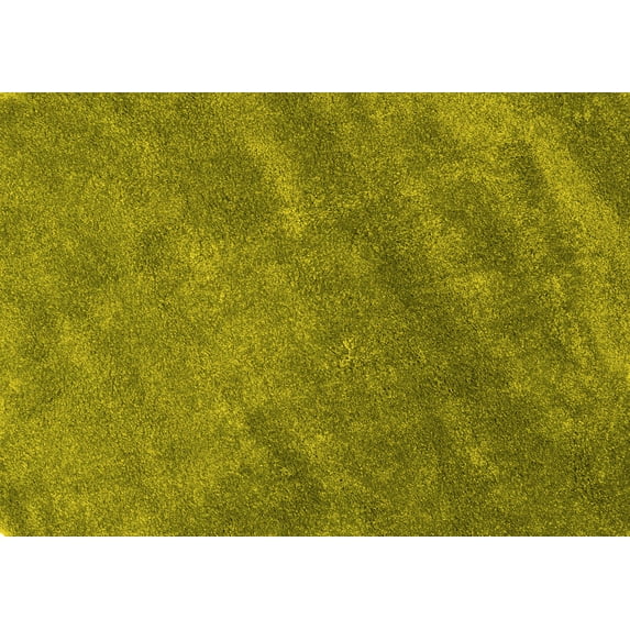 Ahgly Company Indoor Rectangle Abstract Yellow Contemporary Area Rugs, 3' x 5'