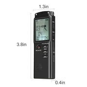 RONY Mini Digital Voice Recorder with A-B Repeat - Rechargeable One-key Start Voice Activated Recording Device with Playback Noise Reduction USB Cable for Meeting Music Concert Lecture Interview
