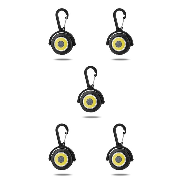 Yuarrent Linterna LED Llavero Ajustable 3 Modos Lámparas Potente Brillo Antorcha portátil para el hogar Actividad al aire libre Linterna Pesca Negro Type2 NO2 Yuarrent CBP194393