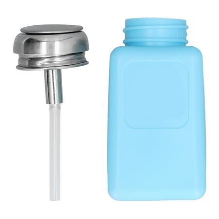 

Solvent Dispenser Anti Static Bottle 200ml Liquid Dispenser 200ML Press Type Solvent Dispenser ESD Safe Anti Static Bottle With Stainless Steel Lid Blue