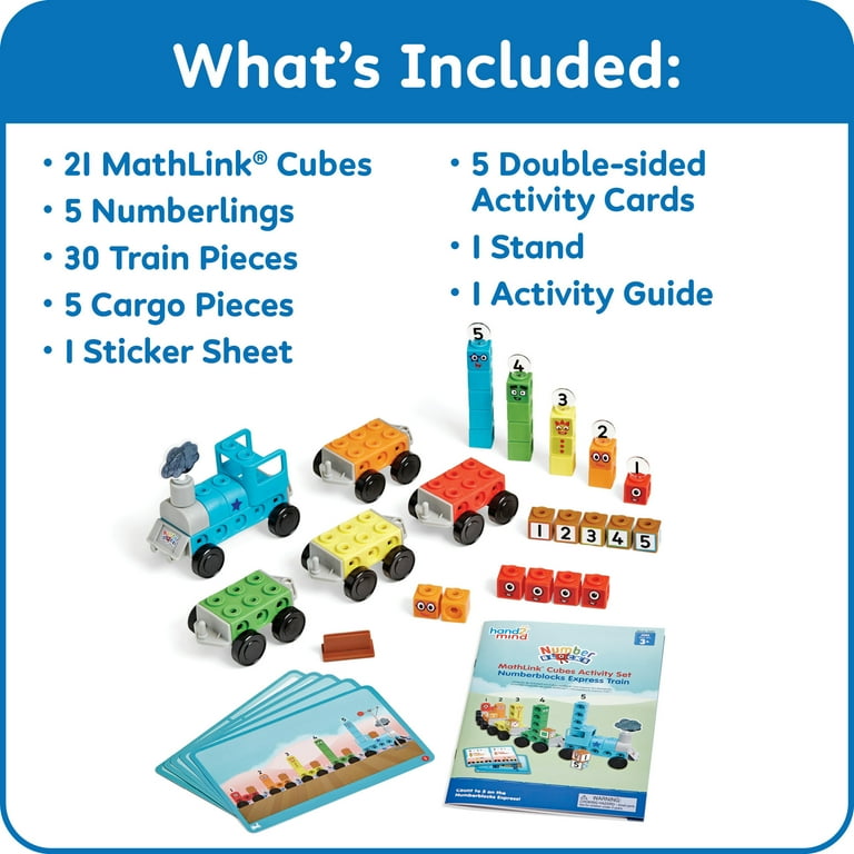 hand2mind Numberblocks Express Train MathLink Cubes Activity